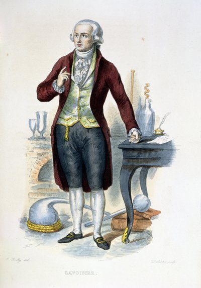 Antoine Laurent de Lavoisier (1743-94) Illustration aus 